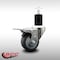 Service Caster 3'' SS Thermoplastic Rubber Swivel 1-3/4'' Expanding Stem Caster Total Lock Brake SCC-SSEXTTL20S314-TPRB-134 - alternate 2